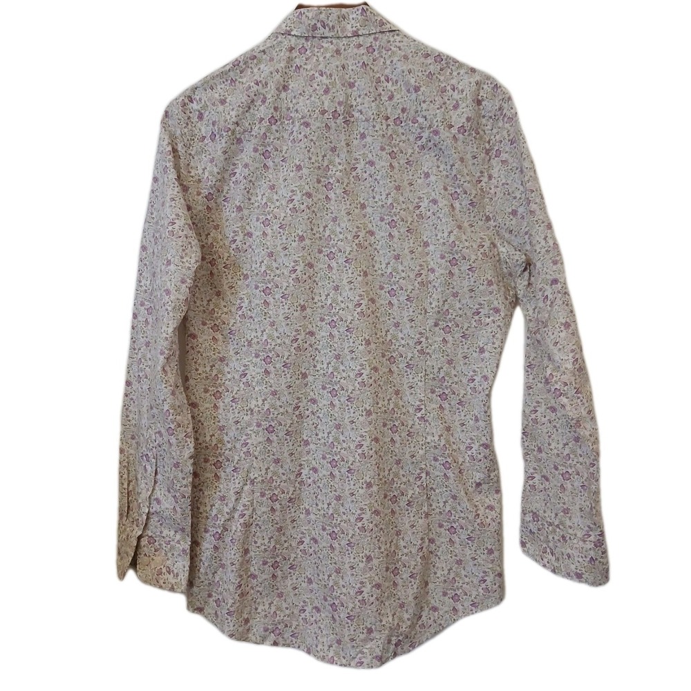 Bar lll Men's Floral Slim Fit Stretch Button Up Shirt Size M 15-15.5 32-33 #477C - Picture 2 of 11